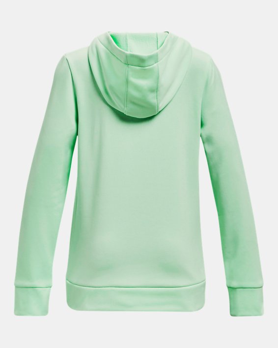Girls' Armour Fleece® Play Hoodie, Green, pdpMainDesktop image number 1